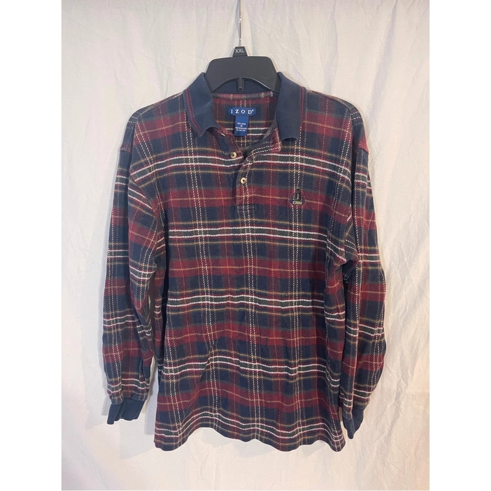 IZOD Men's Plaid Shirt - Red and Blue
